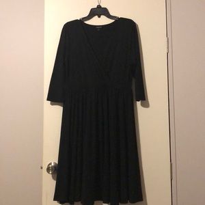 Long sleeve black dress